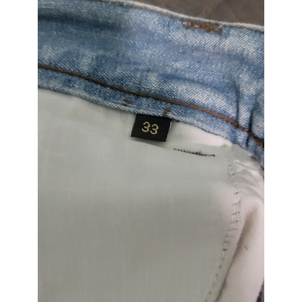 Vtg HarleyDavidson Womens Denim Jeans Size 33 Light Wash Bootcut Embroidered Y2K - Picture 8 of 15